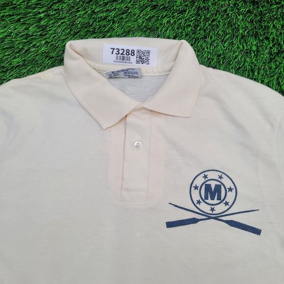 Vintage 70s Hanes Polo Shirt Small 18x24 USA - Picture 11 of 13